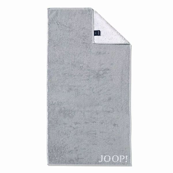 JOOP! Duschtuch Classic Frottierkollektion - 80x150 cm, Walkfrottier Grau günstig online kaufen