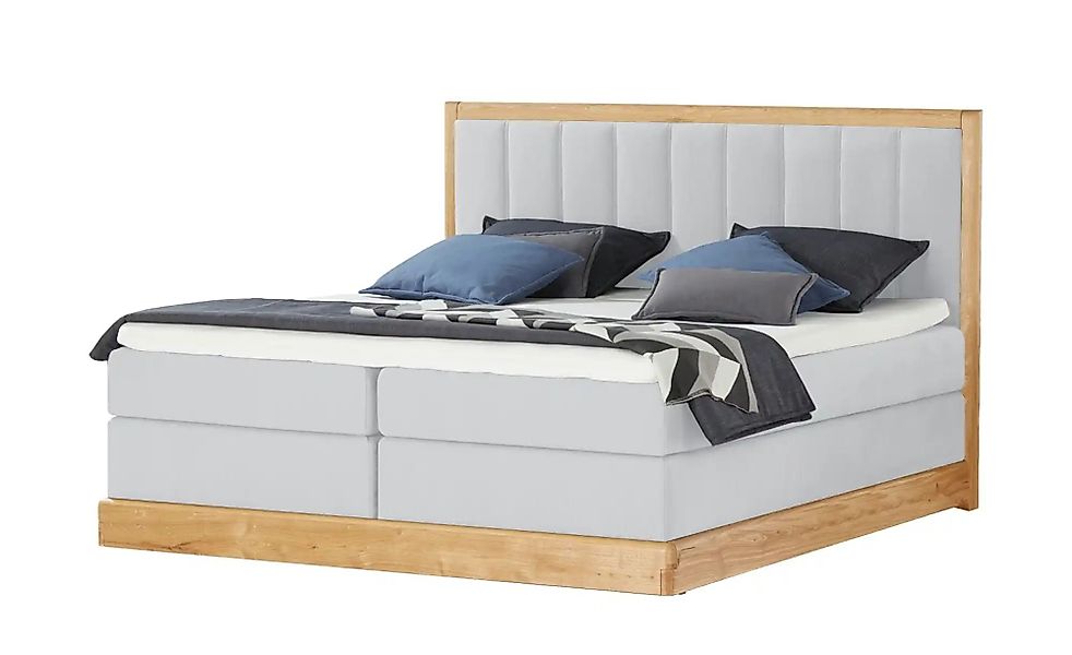 Switch Refresh Massivholz-Boxspringbett  Alma ¦ grau ¦ Maße (cm): B: 192 H: günstig online kaufen