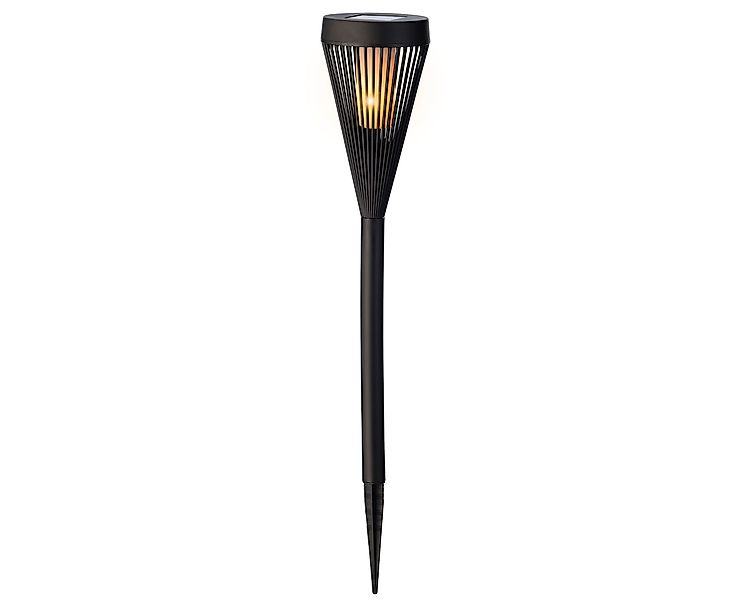 Lumineo LED Solarleuchte, Flacker Effekt, warmweiß, günstig online kaufen