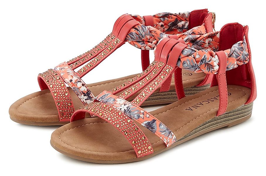 LASCANA Sommerschuh, Sandalette, offener Schuh, Sandale mit aufwendiger Ver günstig online kaufen