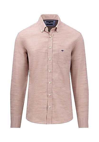 FYNCH-HATTON Langarmhemd mit Logoprägung auf der günstig online kaufen