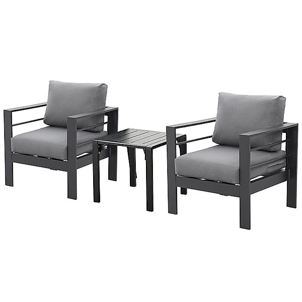 MeXo Gartenlounge-Set Kleine Balkonmöbel Set Aluminum günstig online kaufen