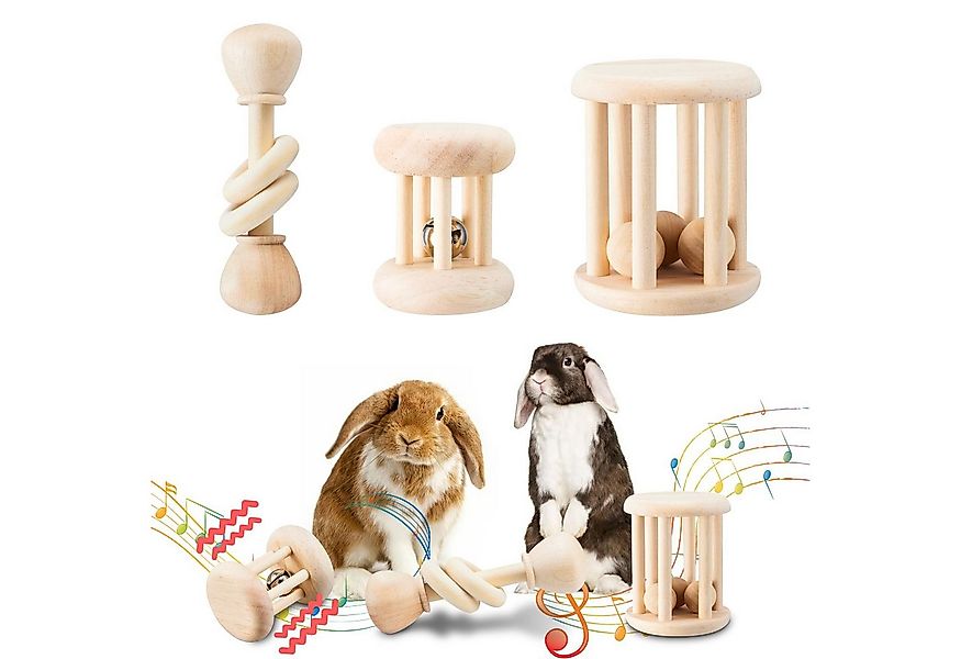 CLTYQ Spielzeug-Musikinstrument 3er Set Holzkaninchen-Spielzeug, Sicheres Z günstig online kaufen