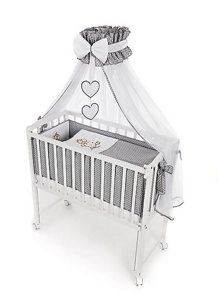 Babyhafen Beistellbett Mobiles Babybett 90 × 40 cm Design Giraffe grau komp günstig online kaufen