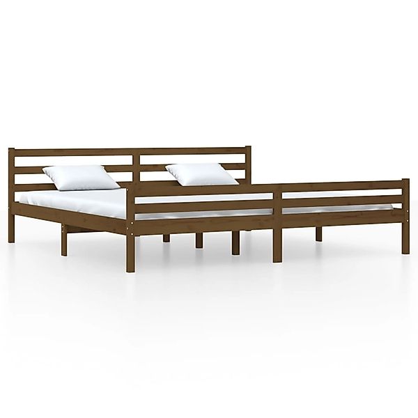 vidaXL Massivholzbett Honigbraun 200x200 cm1273611 günstig online kaufen
