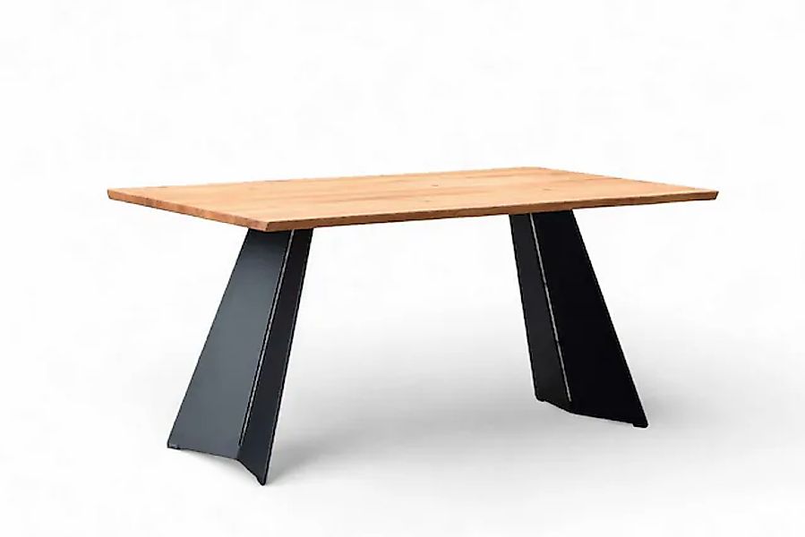 OTTO home Esstisch "Winteregg Küchentisch, Metall-Wangengestell, Wildeiche günstig online kaufen