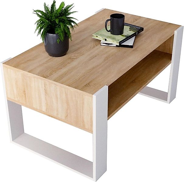 CraftPAK Wohnzimmertisch Wohnzimmer Tisch KARO92 Couchtisch günstig online kaufen