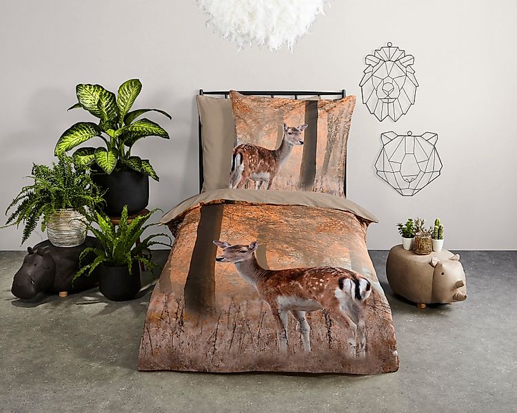good morning Wendebettwäsche Gavina, Renforcé, 2 günstig online kaufen