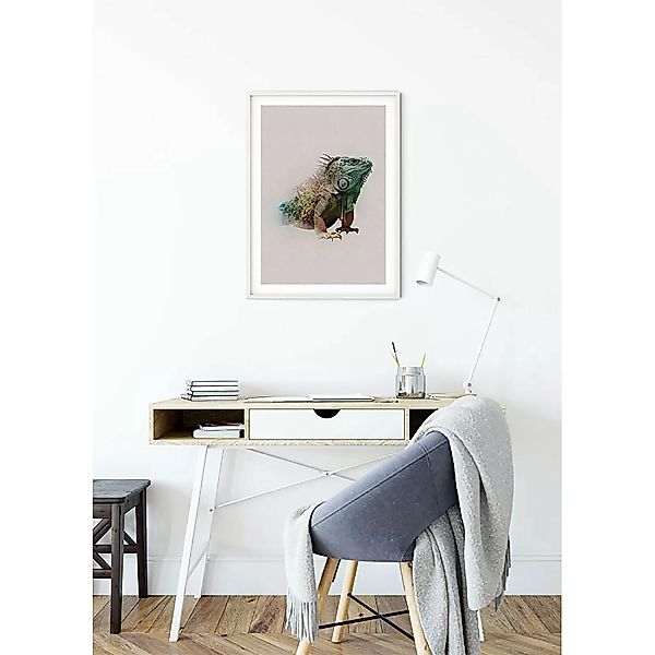 KOMAR Wandbild - Animals Paradise Iguana - Größe: 50 x 70 cm mehrfarbig Gr. günstig online kaufen