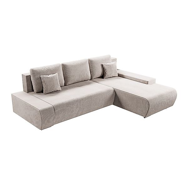 Juskys Ecksofa Iseo, modern, L-Form, Schlaffunktion, günstig online kaufen