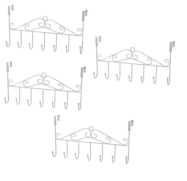 BAYLI Türgarderobe 4er Set Türgarderobe Metall für Montage über der Tür, Kl günstig online kaufen