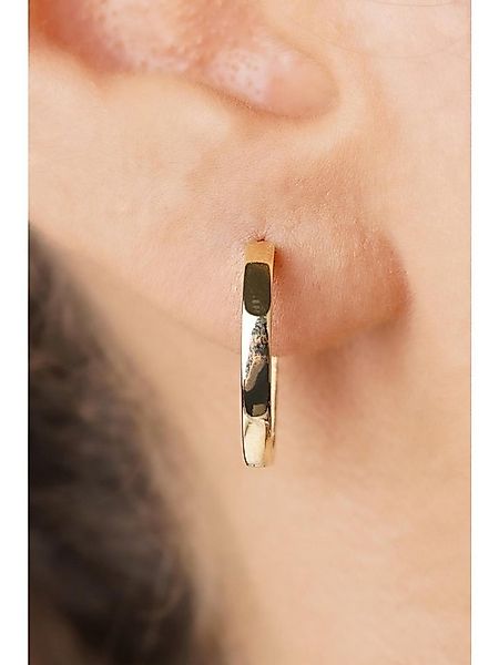 Nisan Ohrring-Set, 14K Echtgold Creolen – Große Runde Ohrringe aus 14 Karat günstig online kaufen