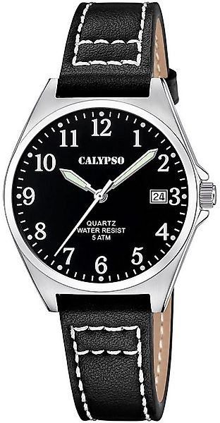 CALYPSO WATCHES Quarzuhr Basic K5869/4, Armbanduhr, Damenuhr, Lederarmband, günstig online kaufen