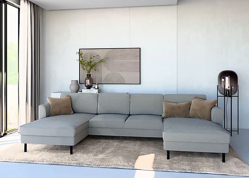 Home affaire Wohnlandschaft »Booster Couch wahlweise mit Schlaffunktion und günstig online kaufen