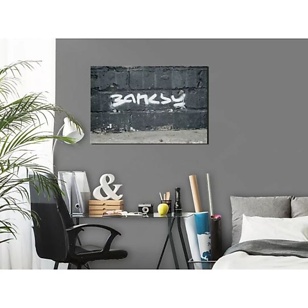 Wandbild Banksy - Unterschrift XXL günstig online kaufen