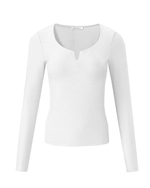 SASSYCLASSY Longshirt Geripptes Langarmshirt Damen mit günstig online kaufen