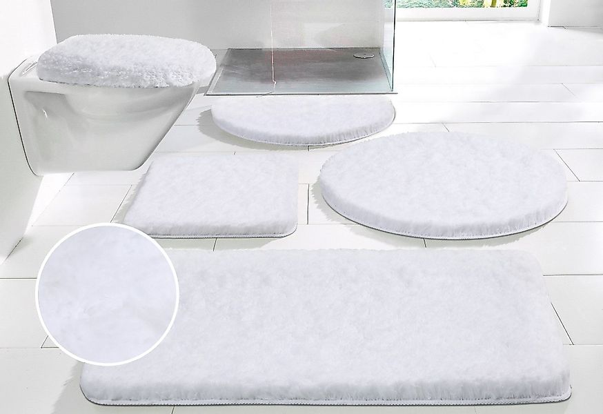 my home Badematte "Micro exclusiv, Badvorleger, Badezimmer Teppich" Höhe 55 günstig online kaufen