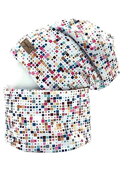 nadycat Beanie PIXEL (2-St., Beanie mit passendem Loop) handgefertigt aus d günstig online kaufen