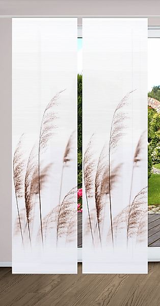 HOME in green Schiebegardine "PAMILO" Paneelwagen 2 Stk. tlg. SET DIGITALDR günstig online kaufen