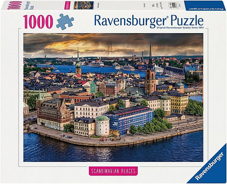 Ravensburger Puzzle Scandinavian Places, Stockholm, Schweden, 1000 Puzzlete günstig online kaufen