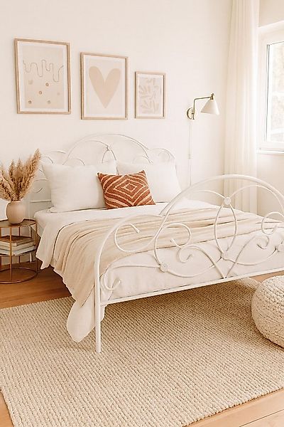 moebel-direkt-online Metallbett Romantisches Metallbett in vier Größen und günstig online kaufen