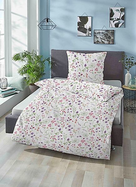 Biberna Bettwäsche Mikael, Linon, 2 teilig, günstig online kaufen