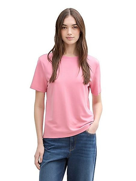 TOM TAILOR Denim Rundhalsshirt mit Rundhalsausschnitt günstig online kaufen