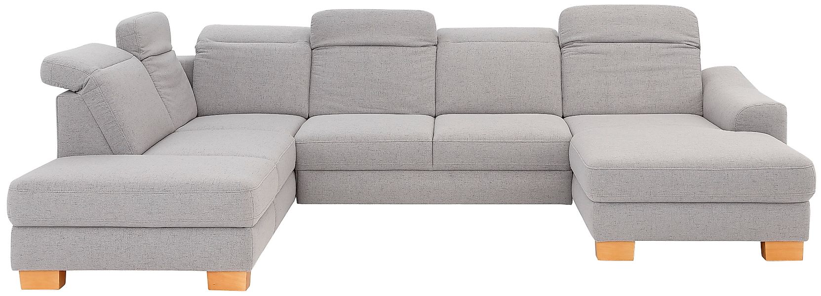 Home affaire Wohnlandschaft »Dundee U-Form« wahlweise mit Kopfteilverstellu günstig online kaufen