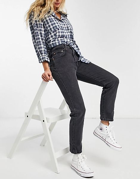 Levi's – 501 – Jeans mit hohem Bund, geradem Bein und kurzem Schnitt in ver günstig online kaufen