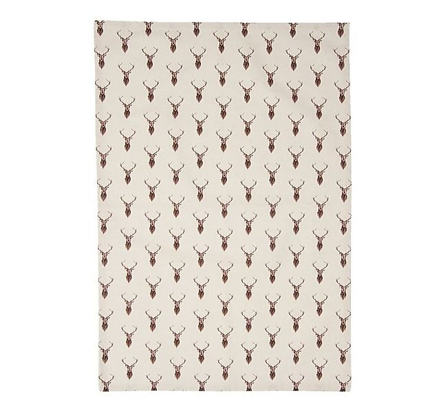 Clayre & Eef Geschirrtuch Geschirrtuch 50x70 cm, Baumwolle, Hirsch-Motiv, b günstig online kaufen
