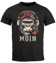 Neverless Print-Shirt Herren T-Shirt Moin Schriftzug günstig online kaufen