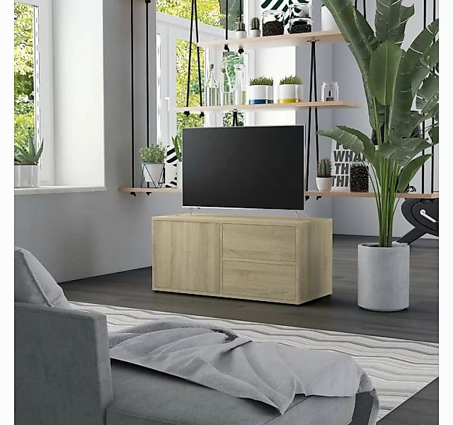 vidaXL TV-Schrank TV-Schrank Sonoma Eiche 80x34x36 cm Spanplatte Lowboard günstig online kaufen