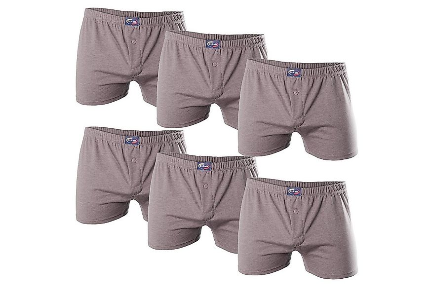 Bongual Boxershorts Retroshorts mit dekorativen Knöpfe (6-er Pack) meliert günstig online kaufen