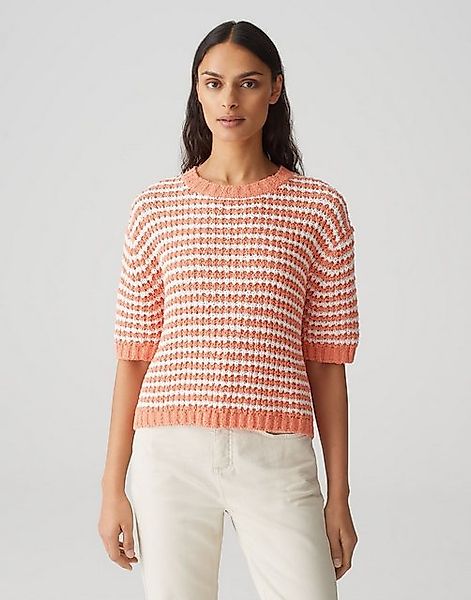 OPUS Strickpullover Strickshirt PALVADORA Boxy Fit aus BCI Cotton Mix günstig online kaufen