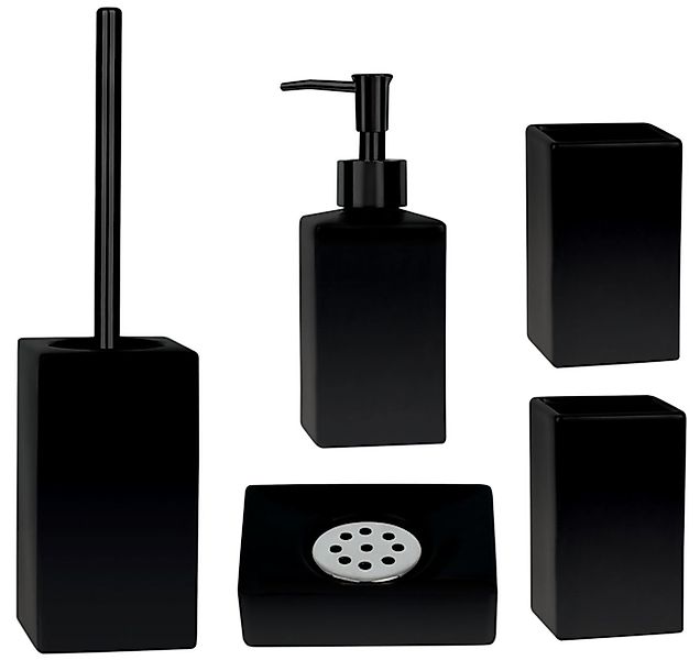 spirella Badaccessoires-Sets QUADRO-MATT, Zubehör-Set aus hochwertiger günstig online kaufen