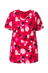 Ulla Popken T-Shirt T-Shirt Tupfen oversized günstig online kaufen