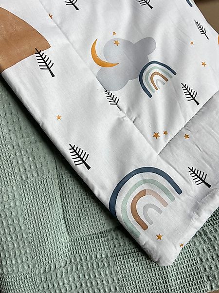 Babydecke Gefütterte Babydecke 80x100cm Waffelpique Tagesdecke günstig online kaufen