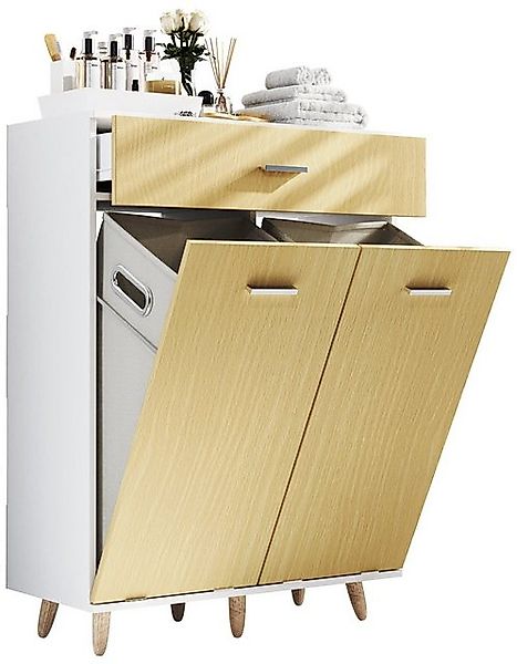 VCM Hochschrank Wäscheschrank Wäschetruhe Wäschebox Landos M günstig online kaufen