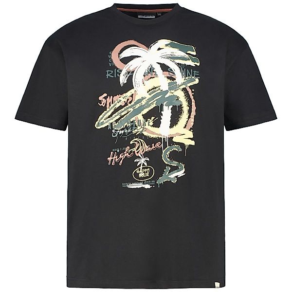 North T-Shirt mit Motiv-Print Farbe schwarz Größe: 10XL günstig online kaufen