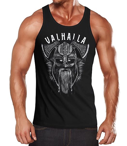 Neverless Tanktop Herren Tank-Top Aufdruck Valhalla günstig online kaufen