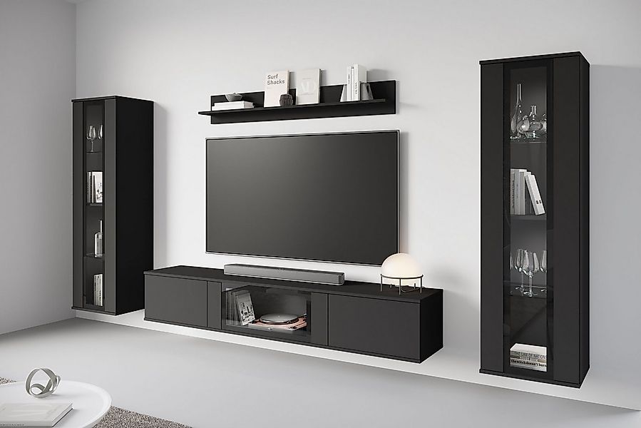 INOSIGN Wohnwand Caro, stehend und hängend montierbar, (Komplett-Set, 4-St. günstig online kaufen