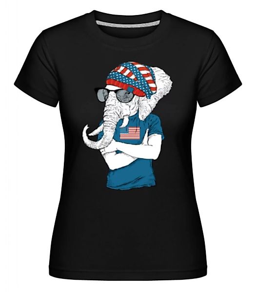 Hipster Elefant · Shirtinator Frauen T-Shirt günstig online kaufen