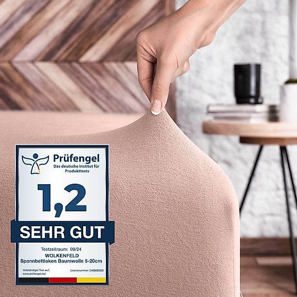 Wolkenfeld Spannbettlaken 100% Baumwolle - Superweiches Bettlaken für Matra günstig online kaufen