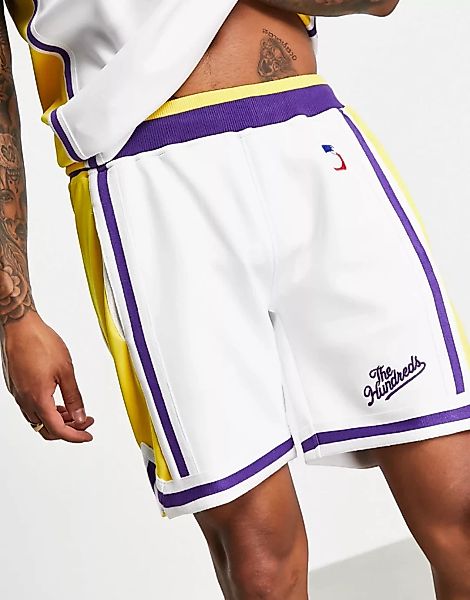 The Hundreds – Zone – Basketball-Shorts in Weiß günstig online kaufen