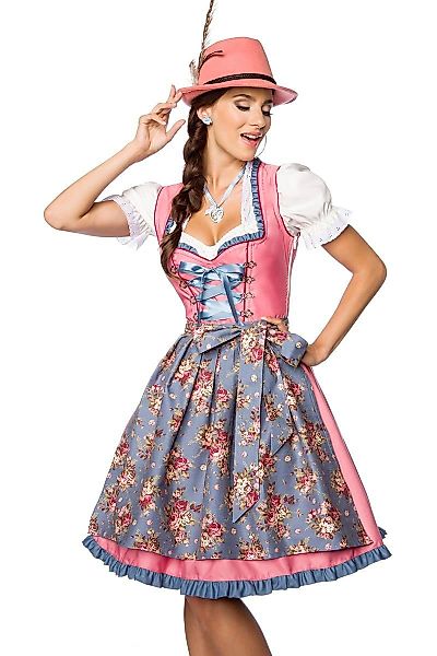 Dirndline Dirndl Verträumtes Dirndl mit Denim, günstig online kaufen