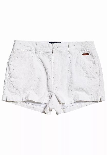 Superdry Shorts Damen BRODERIE CHINO SHORT Optic White günstig online kaufen