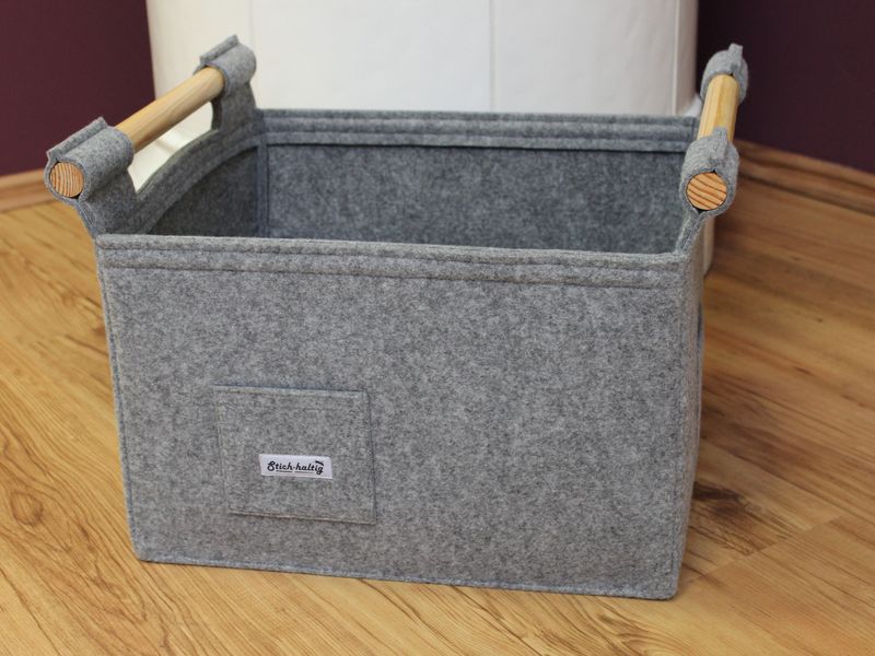 Stich-haltig Kaminholzkorb Filzkorb für Kaminholz mit günstig online kaufen