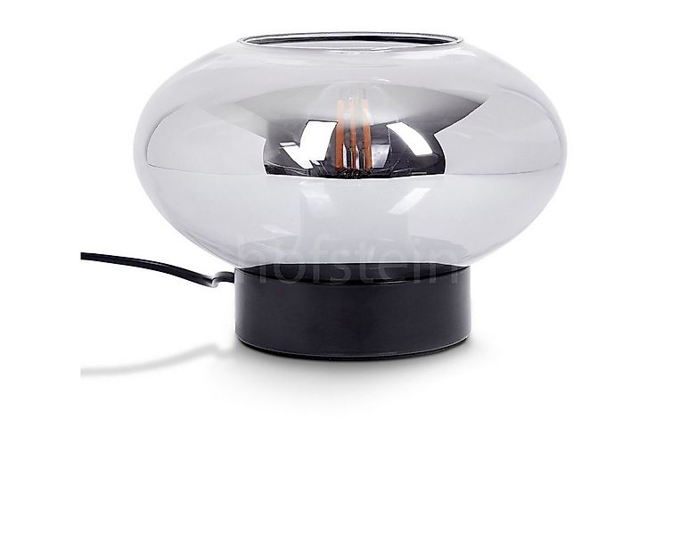 hofstein Tischleuchte »Pietramelara« Tischlampe aus Metall/Glas in Schwarz/ günstig online kaufen