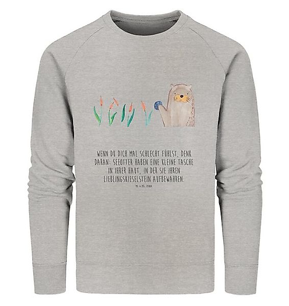 Mr. & Mrs. Panda Longpullover Otter Stein Größe L - Heather Grey - Geschenk günstig online kaufen