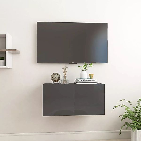 Tv-hengeschrank Hochglanz-grau 60x30x30 Cm günstig online kaufen